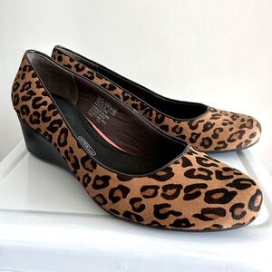 Leopard Print Wedge heel Size 10 new condition